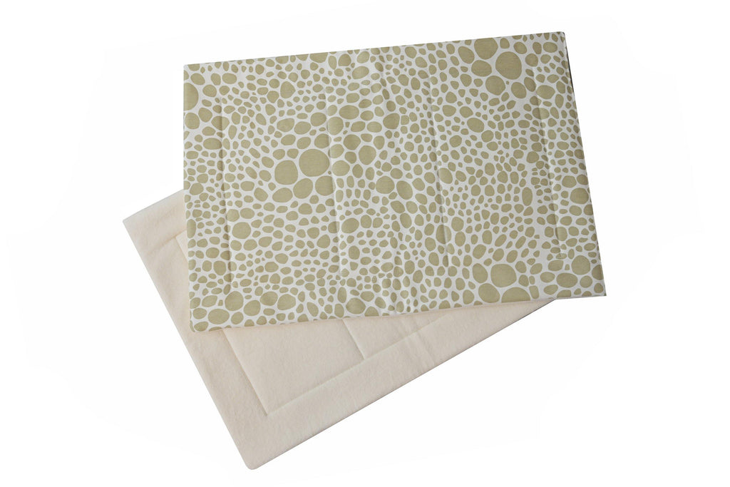 dog crate pads off white and tan pebble pattern