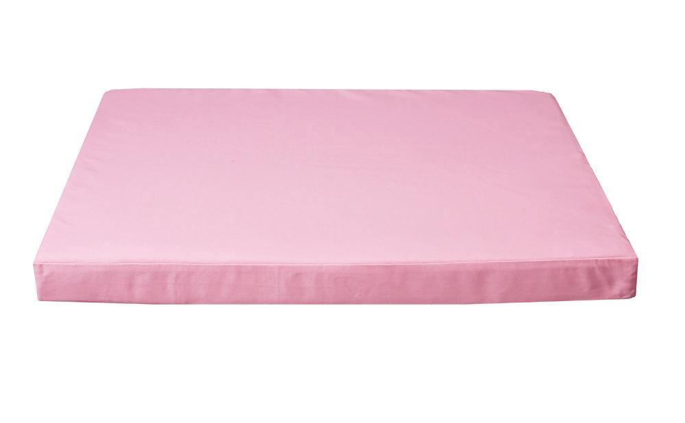 orthopedic dog bed organic cotton pink