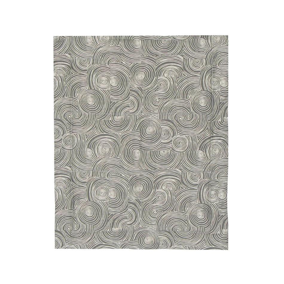 organic cotton dog mat in black white pattern