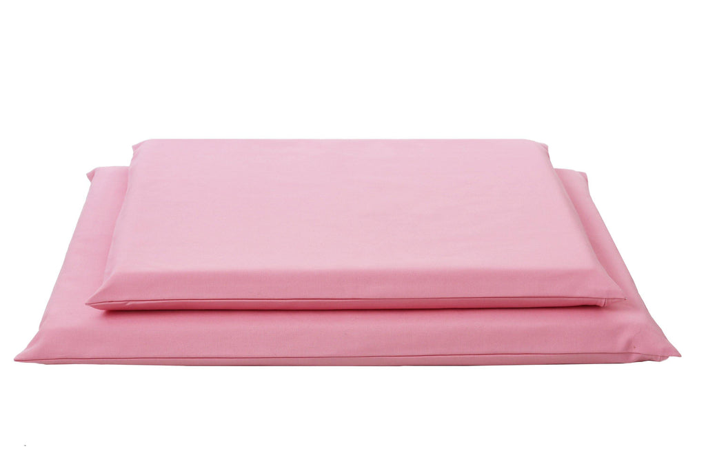 pink organic dog mats in 2 sizes